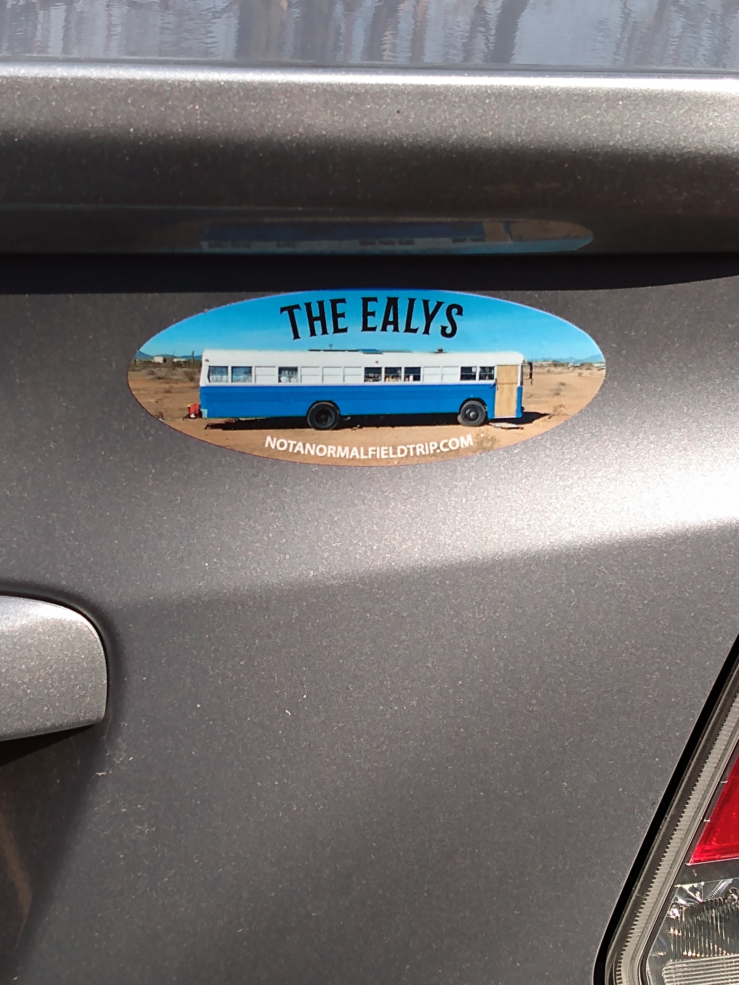 Sticker Check-in – Making a Bus Our Home